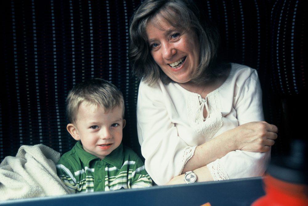 Maureen with her grandson