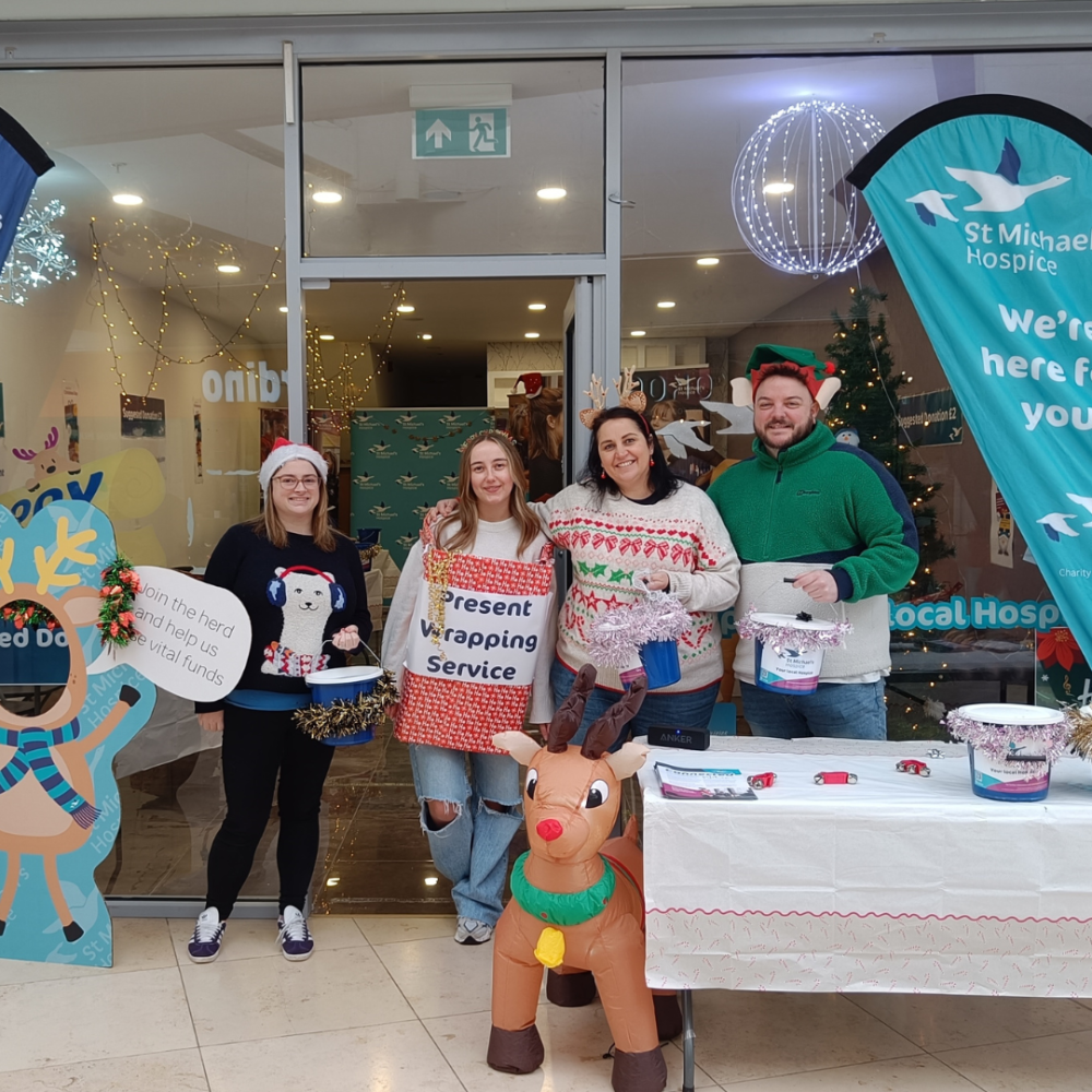 Our annual Happy Wrappy event in Festival Place.