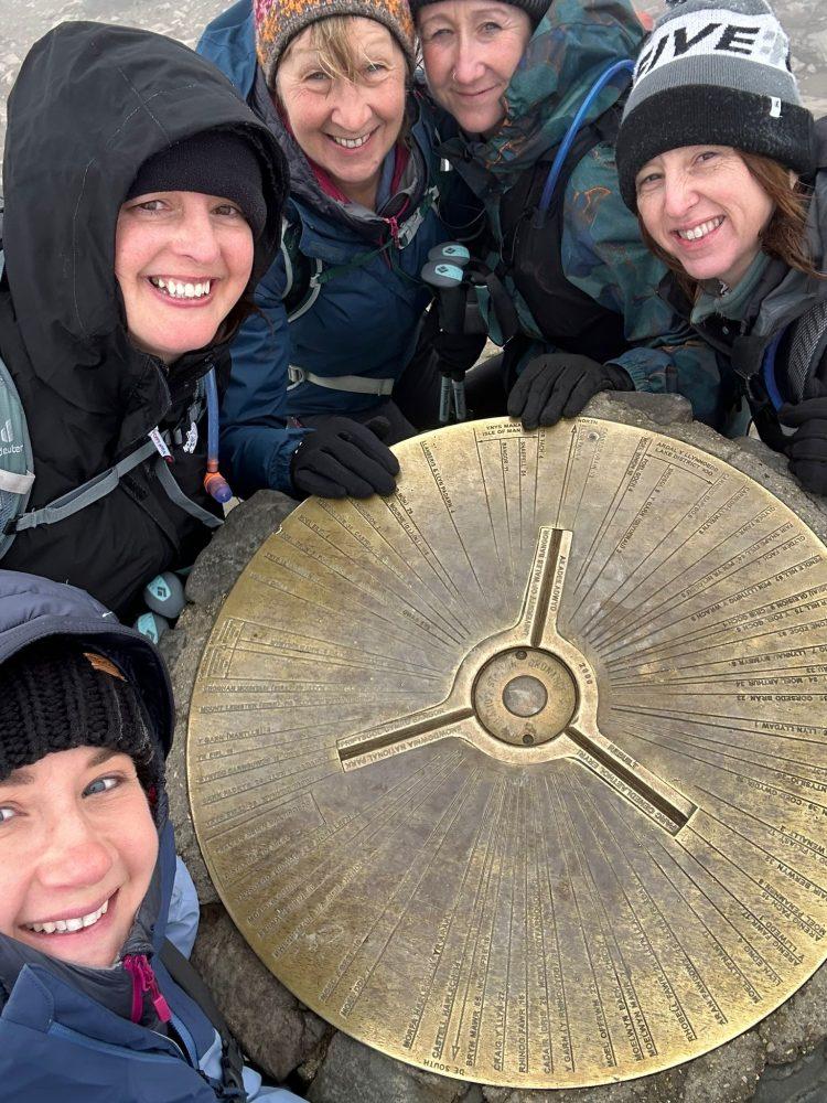 5 women at the top of Snowdon