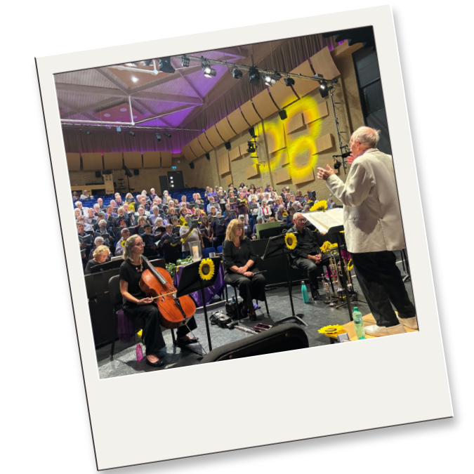 Photograph of the voices for hospices concert