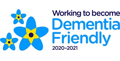 Working to become dementia friendly logo