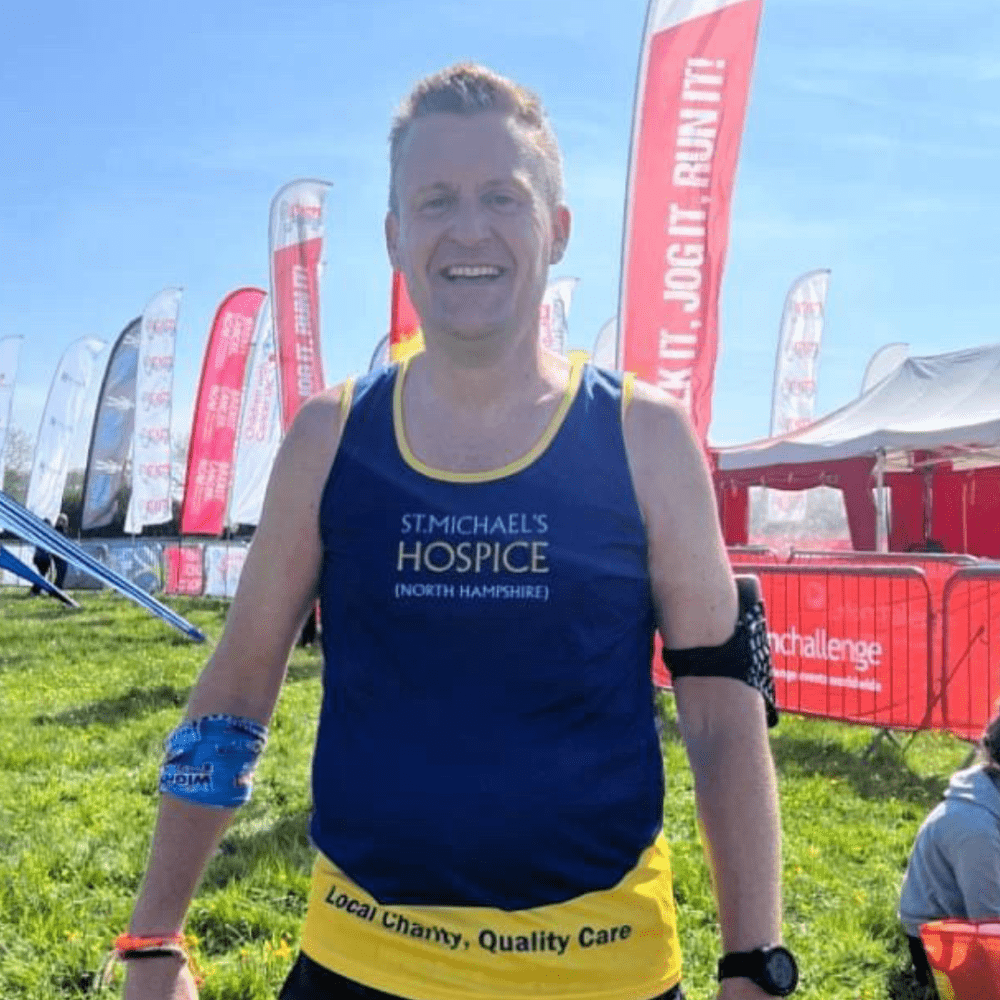 Mark at the end of the Isle of Wight Ultra Challenge
