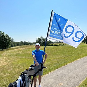 Steve taking part in his 99 hole challenge