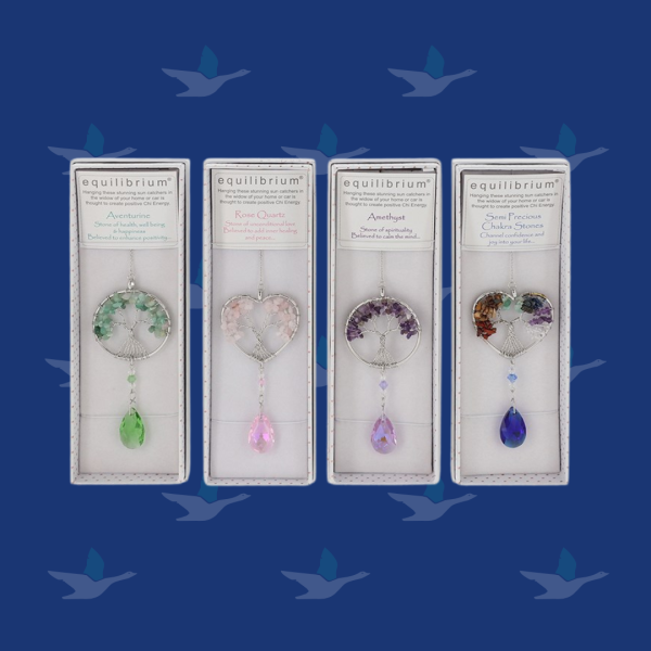 Photograph of Natural Quartz Tree of Life Sun Catchers