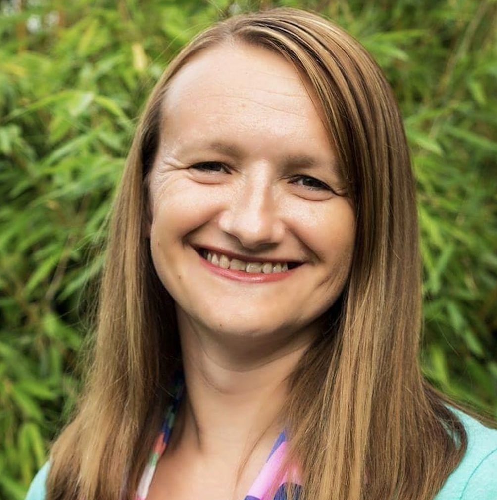 Photograph of Helen smiling at the camera