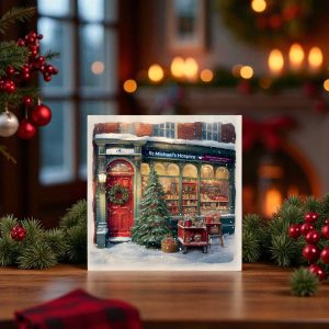 Victorian Christmas Shop Christmas card (Pack of 10)