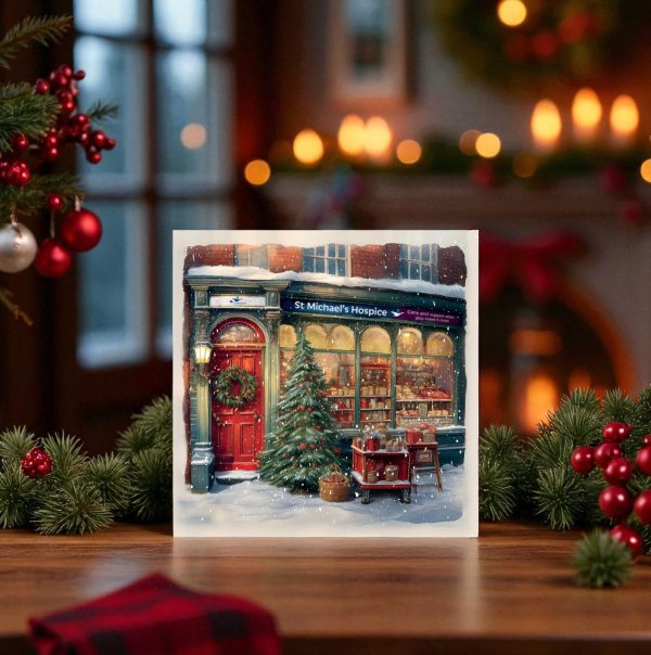 Victorian Christmas Shop Christmas card (Pack of 10)
