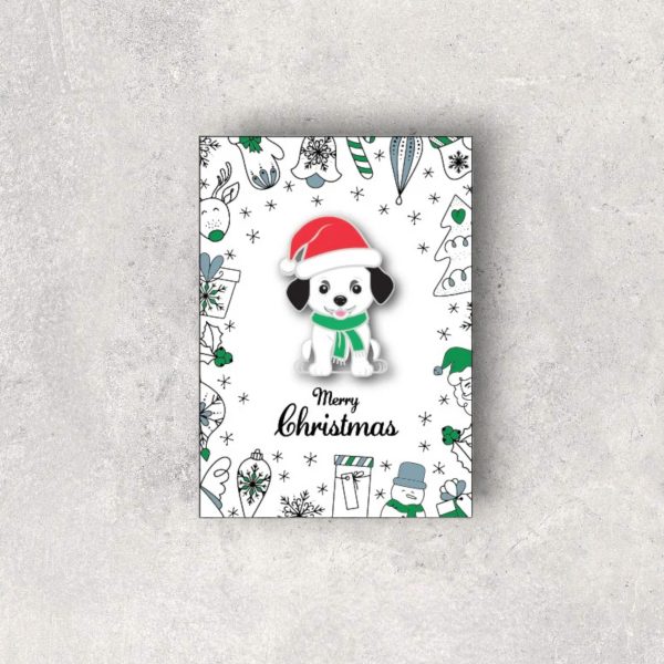 Santa Paws Dog Christmas Badge