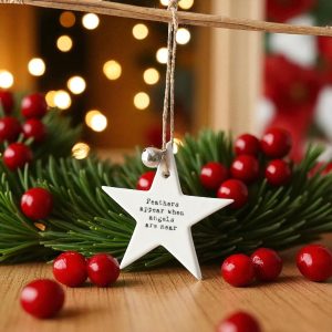 Star 'Feathers Appear' Tree Decoration