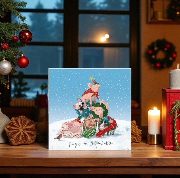 Wooly Blankets Christmas Card (Pack of 10)