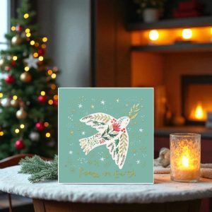Peace on Earth Dove Christmas Card (Pack of 10)