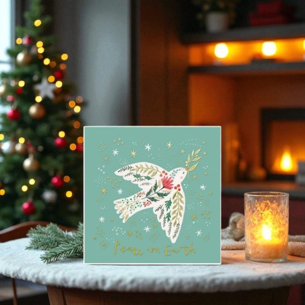 Peace on Earth Dove Christmas Card (Pack of 10)