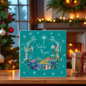 Silent Night Christmas Card (Pack of 10)