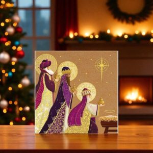 King Bearing Gifts Christmas Card (Pack of 10)
