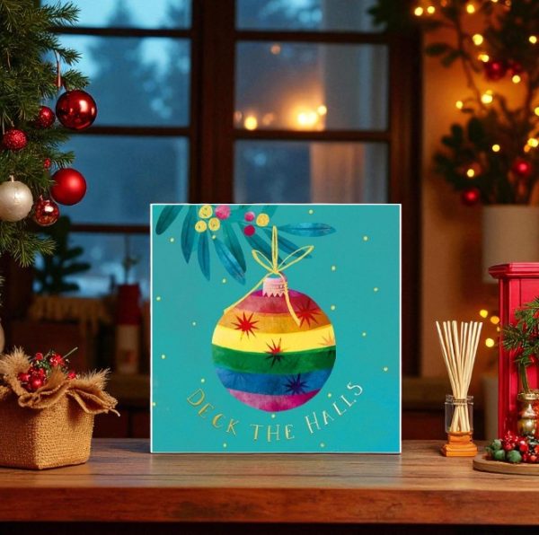 Deck the Halls Christmas Card (Pack of 10)