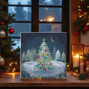 Woodland Fir Christmas Card (Pack of 10)